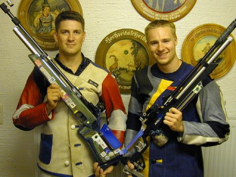 Weltmeister Jason Parker und Matt Emmons