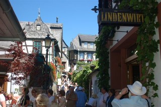 in der Drosselgasse in Rdesheim 